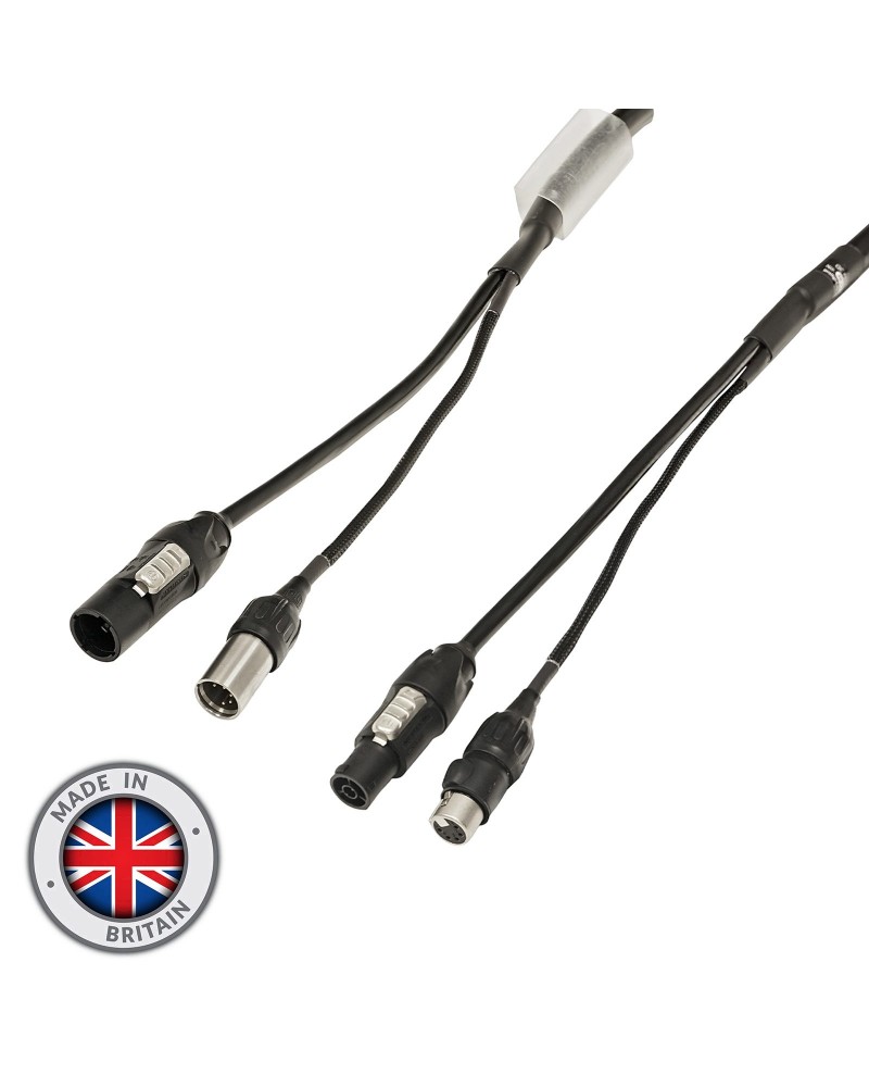 10m Combi 1.5mm Neutrik powerCON TRUE1 / 3-Pin IP65 DMX Cable