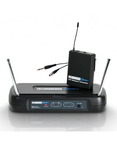 LD Systems ECO 2 BPG 3 - Wireless Microphone System with Belt Pack and Guitar Cable 864.500 MHz