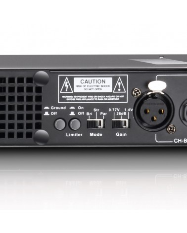 LD Systems XS 200 - PA Power Amplifier Class D 2 x 100 W 4 Ohms