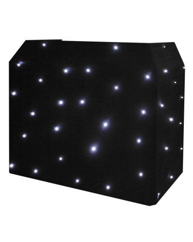 Equinox DJ Booth LED Starcloth System, Black Cloth, CW