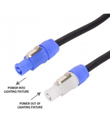 LEDJ 1.5m Neutrik PowerCON Cable Lead - 2.5mm H07RN-F