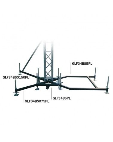Global Truss Ground Support F34PL BS0-150 Steel