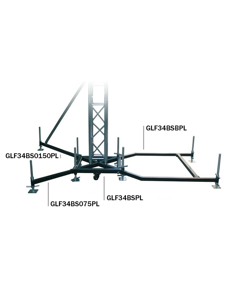 Global Truss Ground Support F34PL BS0-75 Steel