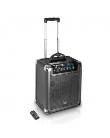 LD Systems Roadjack 8 - Battery Powered Bluetooth Loudspeaker with Mixer