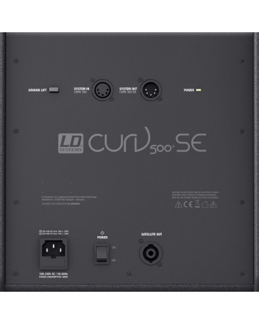 LD Systems CURV 500 PES - Power Extension Set composed of 1 Subwoofer extension, 4 array