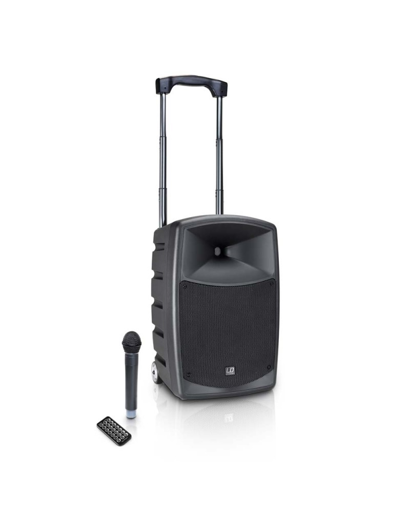 LD Systems ROAD BUDDY 10 - Battery Powered Bluetooth Speaker with Mixer and Wireless Microphone