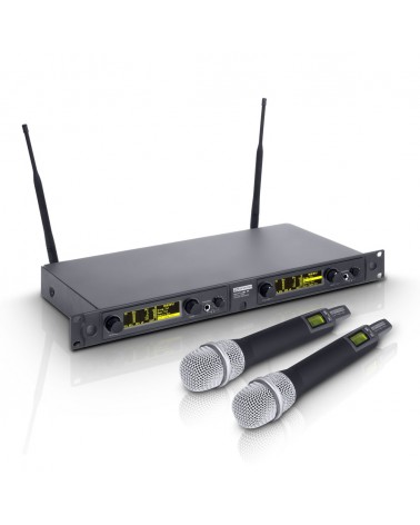 LD Systems WIN 42 HHC 2 B 5 - Wireless Microphone System with 2 x Condenser Handheld Microphone